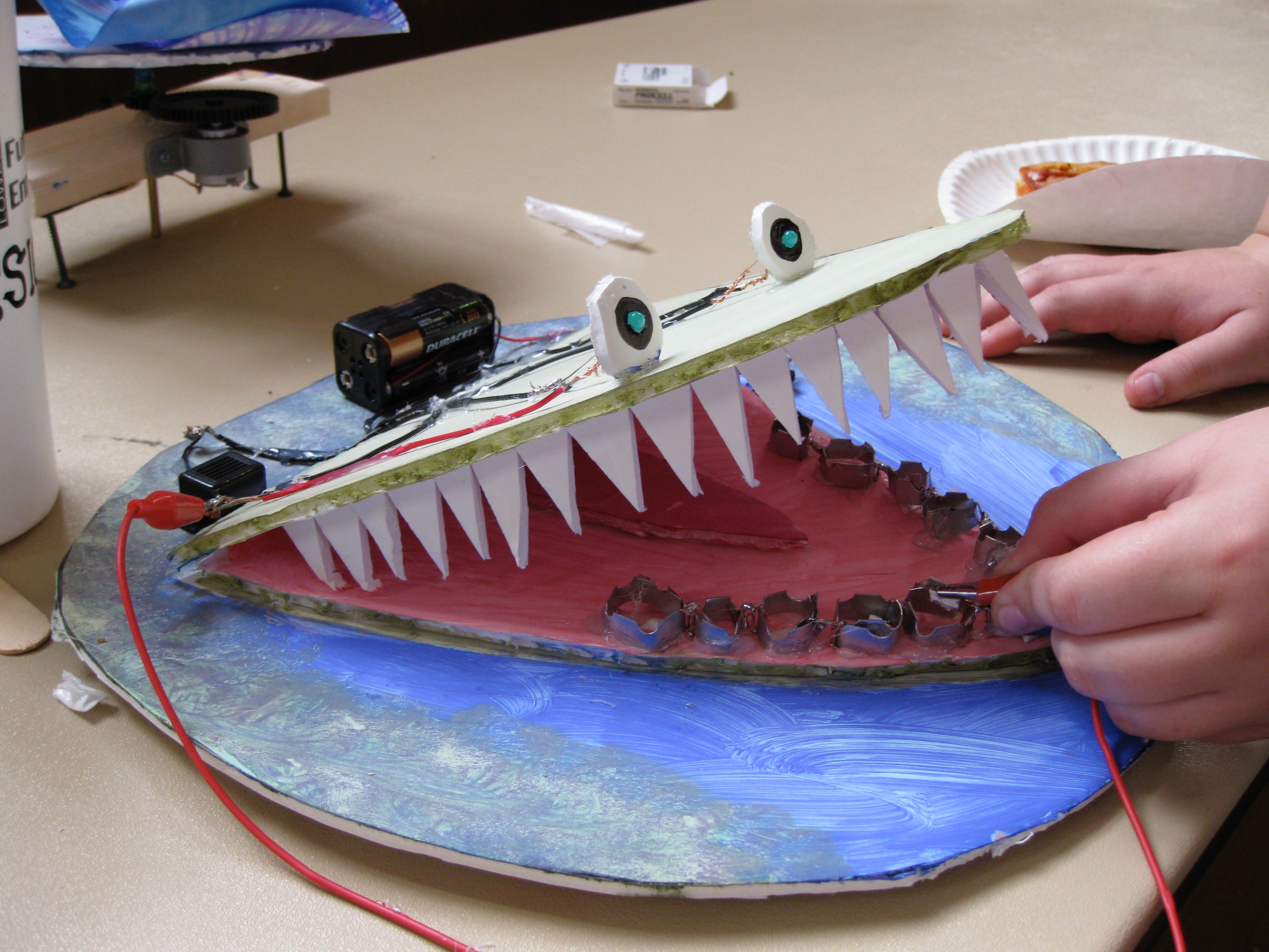 photo of electrical alligator game